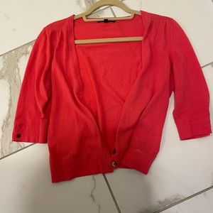 Coral gap cardigan. Soft cotton